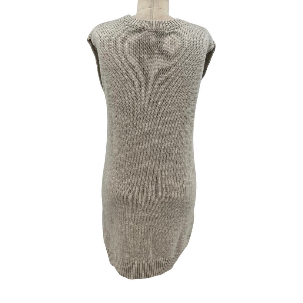 T By Alexander Wang Sweater Vest Tunic Top Dress Alpaca Mohair Gray Size Xs View 6